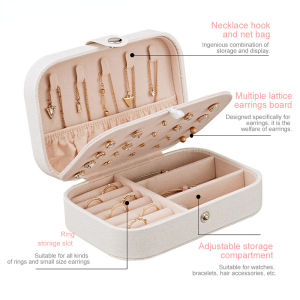 Korean version storage jewelry box ring earrings European style jewelry storage box wholesale double-layer storage jewelry box
