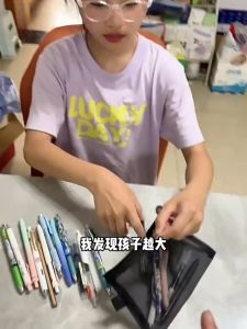 Transparent Pencil Bag Nylon Zipper Pencil Pouches Mesh Travel Bags Storage for Cosmetic Office 笔袋