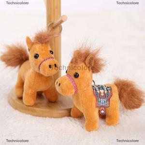 [COD] Technicolore พวงกุญแจม้าขนาดเล็กน่ารักขนาด10ซม. พวงกุญแจตุ๊กตาสัตว์จำลองน่ารักกระเป๋าตุ๊กตาตกแต่งของขวัญราศีม้าเด็ก