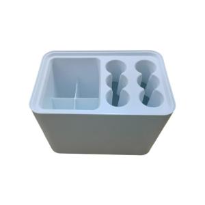 Durability Umbrella Holder with 6Round Holes and 4 Square Slot Umbrella Stand for Home Use with Water Draining Designs