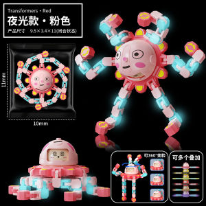 Gasing Jari Muka Berubah Mainan Berputar Bercahaya Latihan Fokus Kanak Kanak Anti Stres Mainan Putar Transforming Face Fidget Spinner Glow in Dark Stress Relief Rotating Toy Kids Focus Training Decompression Spinner 变脸机械指尖陀螺夜光可变形解压益智旋转玩具儿童专注力训练发光魔幻玩具 A434