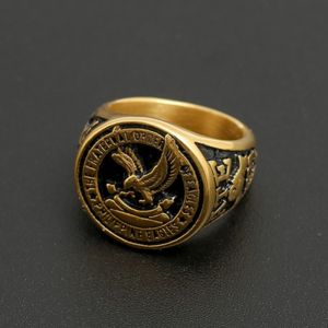 Stainess Steel Fraternal Order of Eagles ATE Ring Best Gifts for Women Size 6-10