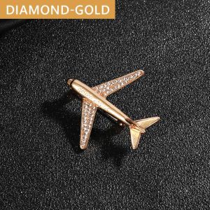 Pin Pesawat Kerah Baju - Pin Bros Miniatur Pesawat Murah