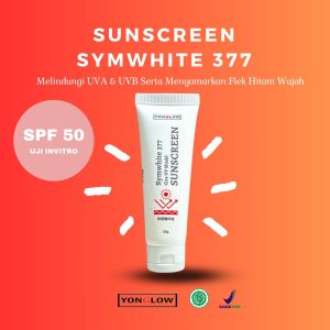 UJI INVITRO Yonglow Sunscreen Khusus Flek Hitam Symwhite 377 Cica UV Shield SPF 50 PA+++ Pelindung Sinar UVA UVB Resmi BPOM