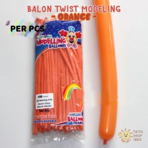 TAIYO Balon Twist Cacing Pentil Satuan 1pcs Modelling Balloon Chrome Macaron Metalik Pastel