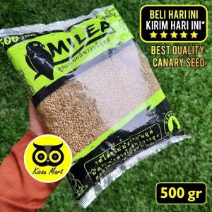 Kicau Mart Pakan Burung Kenari Canary Seed Vita 500 Gram Makanan Harian Finch Branjangan Lovebird Love Bird Black Throat Pipit Biji Bijian Grade A CSEED