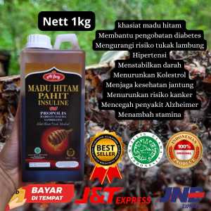 Madu Hitam Pahit Al-Bany Plus Daun Insulin Propolis Mahoni Sambiloto