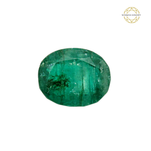 Natural Emerald - Batu Zamrud 100% Asli (Oval Cut 9.8x8.0x6.1mm 3.37 carat)