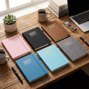 HOUCHU A5 2027 Schedule Book Planner To Do List Portable Schedule Notebook Time Organizer 365 Days Diary Plan A5 Agenda Notebook Office Supplies