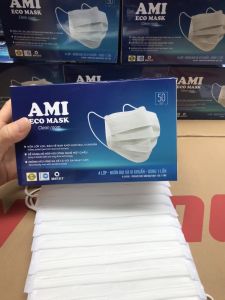 Khẩu trang y tế AMI 4 lớp than hoạt tính kháng khuẩn ngừa dịch chống thấm nước lọc bụi