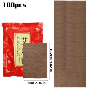 50/100Pcs Moxibustion Heating Patch Natural Wormwood Moxa Massage Sticker Long Lasting Warm Patch for Neck Shoulder Back Knee