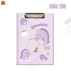 Kẹp tài liệu giấy a4 hình khủng long đơn bìa kẹp tài liệu trình ký văn phòng học sinh giá rẻ