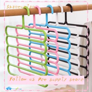 🎁【Special price】🎁Sha ที่แขวนเสื้อผ้าที่แขวนกางเกงขายาวที่เก็บของในตู้เสื้อผ้าที่แขวนผ้าเช็ดตัวผ้าพันคอ5ชั้นจัดระเบียบ