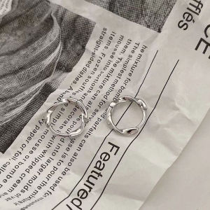 shiqinbaihuo Xoắn Vàng Hoop Bông tai cho phụ nữ dày Chunky Hoops không gây dị ứng cổ điển Xoắn bông tai lớn