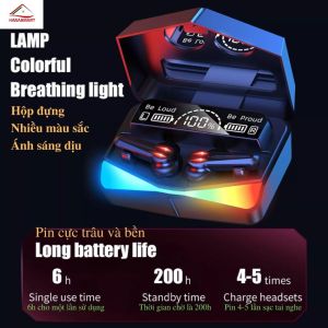 Tai Nghe Bluetooth Không Dây Gaming M28 Tws Bluetooth 5.4 - Có Mic Với Độ Trễ Thấp - HANA SMART