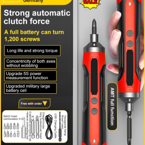 Multifunctional electric screwdriver High-efficiency torque screwdriver Multifunctional screwdriver with interchangeable heads
