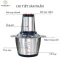 Máy Xay Thịt Đa Năng INOX 304 Dung Tích 2 Lít Hàng Chẩn 4 Lưỡi Dao Công Suất 250W [ Bảo Hành 6 Tháng ] Trùm Sỉ Gia Thành. 
