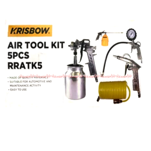 Krisbow Air Tools Kit Isi 7pcs Alat Pompa Angin Ban Untuk Pengecatan Bengkel Perawatan Mobil Kris Bow RRATK7