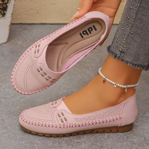 Spring/Summer Hollow Breathable WomenS Loafers Soft Sole Shoes