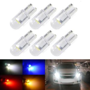 ไฟโดมภายในรถ LED 1/2/6ชิ้นหลอดไฟ T10หลอดไฟอะคริลิกไฟ LED W5W โคมไฟตำแหน่งไฟกวาดล้างลิ่มใช้งานง่าย