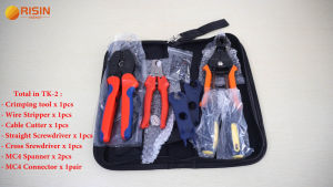 Risin Solar PV Cable Wire Stripper Stripping Hand Tool for 2.5mm 4mm 6mm PV Wires in MC4 solar connection