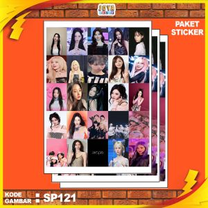 GAMBAR STICKER AESPA / STIKER AESPA / PAKET STIKER AESPA PER 25 PCS / KODESP121