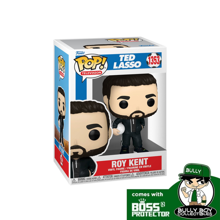 Funko POP! Television: Ted Lasso - Roy Kent 1353 With Boss Protector ...