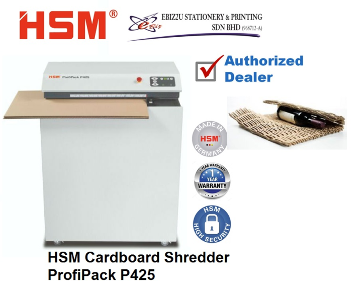 HSM Profi P425 Cardboard Perforator / Cardboard Shredder / HSM