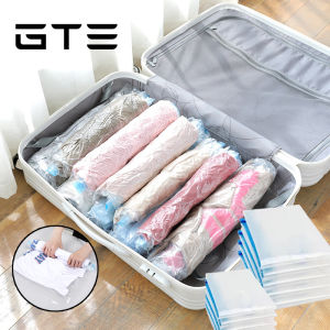 GTE 9 Pcs Set Of Travel Organizers Handroll Vacuum Compression Storage Bags - Fulfilled By GTE SHOP