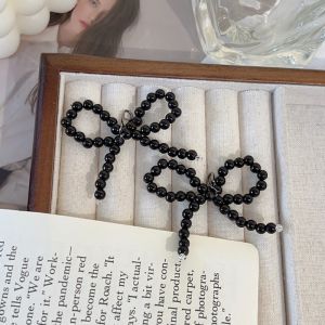 🔥1Pair Handmade Shoes Clip Double Layered Pearl Bowknot Shoe Buckle Charm Lace Bow Shoe Buckle Shoe Decoration Bag Keychain Pendant