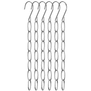 【 In Stock 】7-hole Metal Chain Hanger Stainless Steel Clothing Storage Hanging Chain Space-saving Hanger Wardrobe Clothing Storage Rantai Gantung Simpanan Pakaian 衣物收纳挂链