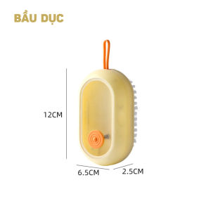 Bàn Chải Chà Giày Dép Đa Năng Có Khay Đựng Xà Phòng Tự Bơm