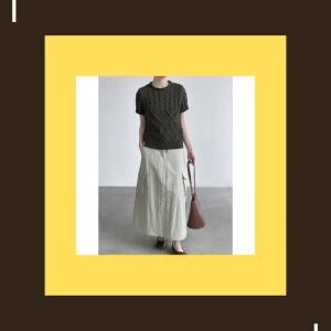 2026 Early Autumn Women Cable Knit Round Neck Short Sleeve Sweater Versatile Layering Short Top Fashion Knit Blouse