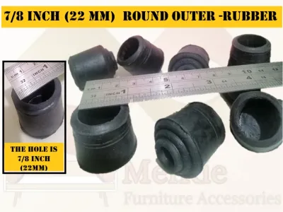 SOLD PER PIECE-ROUND Outer Type RUBBER FOOTING- Protector for Round Pipe/Tubular