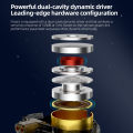 CCA Polaris In Ear with 4 Tuning Switch Single Dynamic Driver Earphone with MIC. 