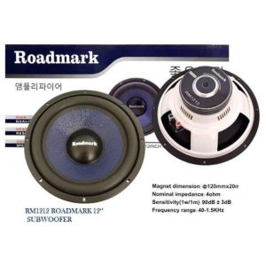 Package Set Roadmark R2 Amplifier 12 inch 2ch Amp Woofer With Box installation Wire Kit