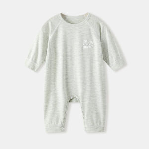 ผ้าโมดอลจากธรรมชาติ ชุดเด็กทารกแขนยาวสำหรับฤดูร้อน นุ่มสบายเย็นสบาย ชุดใส่ในห้องแอร์ ปลอดภัยดีต่อสุขภาพ