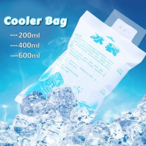 KOZI 400ml/600ml/Reusable Gel Ice Bag Insulated Ice Pack Cold Dry For Cooler Bag Massage Gel For Food Fresh Ice Bag