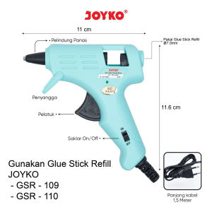 Lem Tembak / Glue Gun Lem Tembak Joyko GG-854 20 Watt Pastel Color kecil
