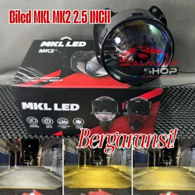 Lampu Biled 25 Inc MKL MK2 LED Blue Lens With Devil Red / Blue Plus Kipas Pendingin All Weather Putih Putih Putih Kuning Warm White Biled Motor Mobil