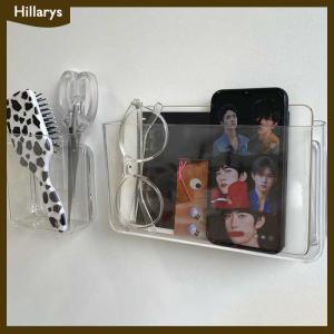 [Hillarys] Transparent Wall Storage Box Wall-mounted No Punch Bedside Racks Home Key Cosmetic Hanging Wall Mounted Organizer Storage Box