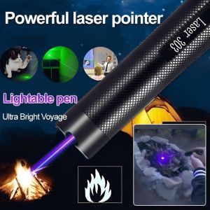 ✨ Laser Pen Flashlight High Brightness Green Light USB Rechargeable Outdoor Metal Shell Blue Light Violet Laser With Focus Beam