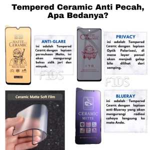 Anti Gores Layar OPPO A55 4G Ceramic Matte Anti SPY / Ceramic Privacy Oppo A55 4G