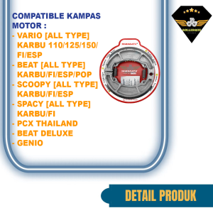 Yamagata Kampas Rem Tromol Belakang Vario Beat Scoopy Spacy Genio Fi ESP Techno Karbu 110 125 150