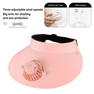 Mũ quạt di động Máy điều hòa có thể đeo được với sạc USB cho kem chống nắng mùa hè Mũ vịt thể thao ngoài trời