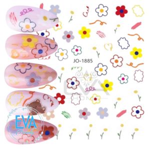 Sticker Dán Móng Tay 3D Dạng Decal Dán Móng Chống Nước Hoạ Tiết Hoạt Hình Thỏ Tuji Đáng Yêu Lovely Tuji Bunny JO1881