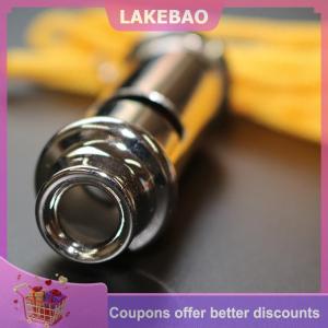 【LAKEBAO】 1PC Đào Tạo Trọng tài Kim Loại Còi Với Cổ Chuỗi Ngoài Trời Bóng Thể Thao Con Chó Đào Tạo Trường An Ninh Khẩn Cấp Bán Buôn