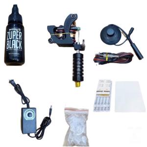 Bộ 1 máy xăm trung cấp Worm Hole pin 10 vòng chất lượng ổn định