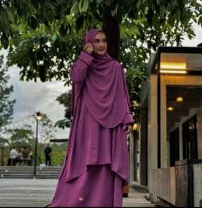 Abaya Tunik Set Rok FREE PASHMINA+CADAR / Setelan Syari Wanita M XL XXL / Set Rok Crinkle Airflow Viral 2024 / Setelan Jumbo Syari Set Rok Terbaru / Abaya Polos Premium Termurah / Dress Muslimah Remaja Dewasa / BISA COD