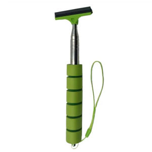 Kebidumei Car Rearview Mirror Wiper Telescopic Auto Mirror Squeegee Cleaner 98cm Long Handle Car Cleaning Tool Mirror Glass Mist Cleaner